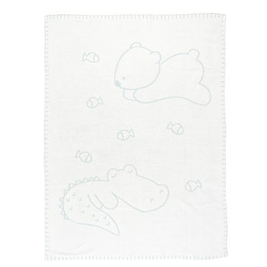 Nattou Romeo, Jules & Sally stickad filt 75 x 100 cm