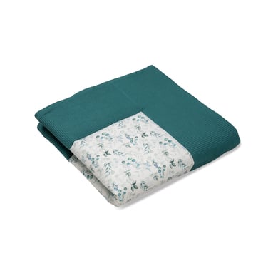 Image of ULLENBOOM Coperta per gattonare 140x140 cm Eucalipto- Petrol059