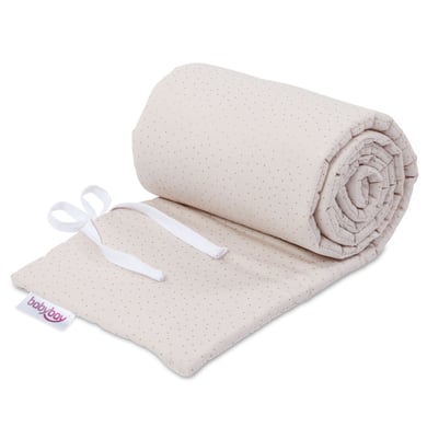 babybay babybay® Tour de lit cododo coton bio Royal Original beige paillettes dorées...