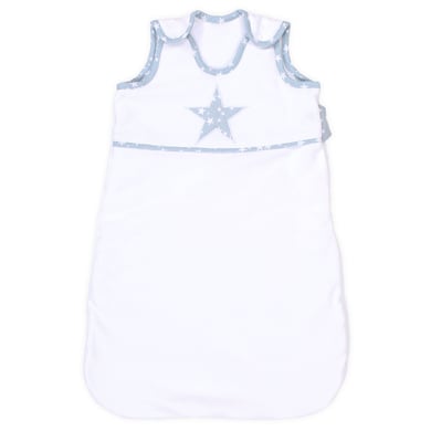 Image of babybay Sacco nanna Cotton biologico, stella bianca azzurro stelle bianche059
