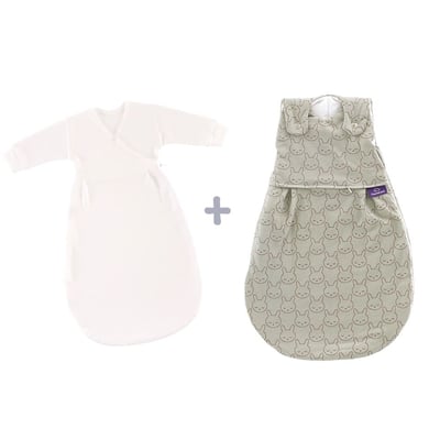 Träumeland Sovsäck i 3 delar Liebmich cuddly bunny grön
