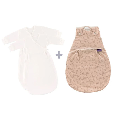 Träumeland Sovsäck i 3 delar Liebmich cuddly bunny beige