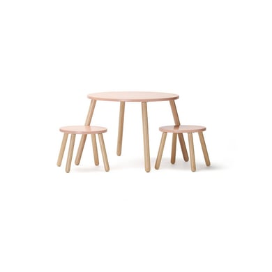 Image of Tavolo e due sgabelli Kids Concept®, apricot059