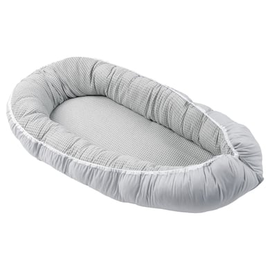 Image of ULLENBOOM Baby Nest Waffelpique grigio059