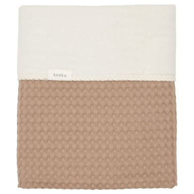 koeka cotton Babyfilt Fleece Amsterdam caffe 75 x 100 cm