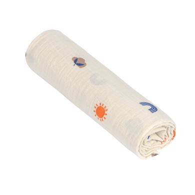 LÄSSIG nature XL Blossom beige 120 x 120 cm