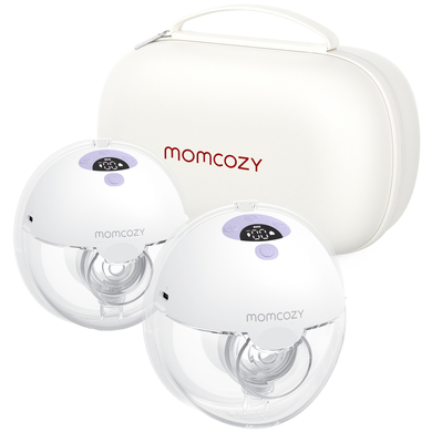 momcozy Bärbar dubbel bröstpump M5, lila
