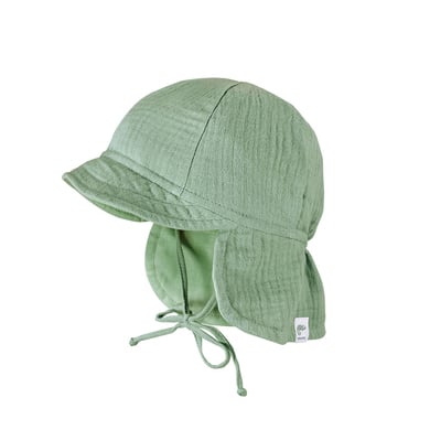 Image of Maximo S child berretto in mussola verde gelo059