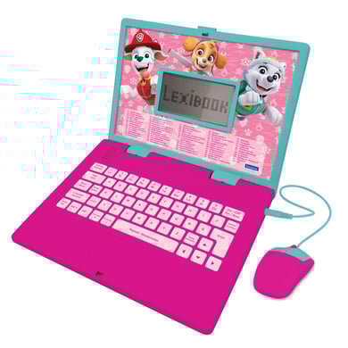 LEXIBOOK Lärande laptop Paw Patrol Girl med mus - 124 aktiviteter (tyska / engelska)