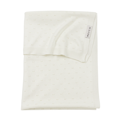 MEYCO Babyfilt Ajour bambu offwhite 100 x 150 cm