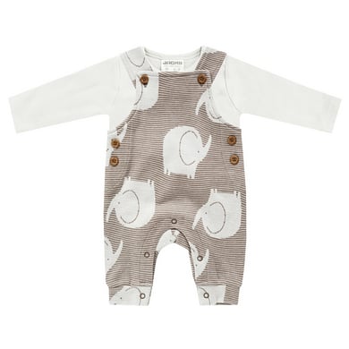 Image of JACKY Set di pantaloni da corsa BABY ON TOUR a righe/mocha059