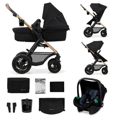 Kinderkraft 3 i 1 MOOV 2 Air Pure barnvagn Black