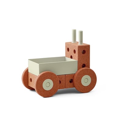 MODU 3-i-1 gåstol, bränd orange / dusty green