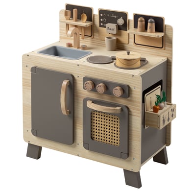 Image of howa ® Cucina per bambini "FoodieFun" in legno, naturale/taupe059
