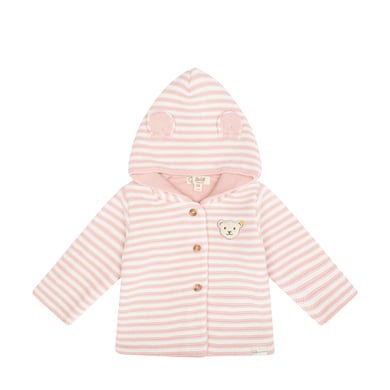 Image of Steiff Stripes argento Cardigan rosa059