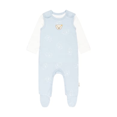 Image of Steiff Set tutina + T-shirt manica lunga GOTS - blu059