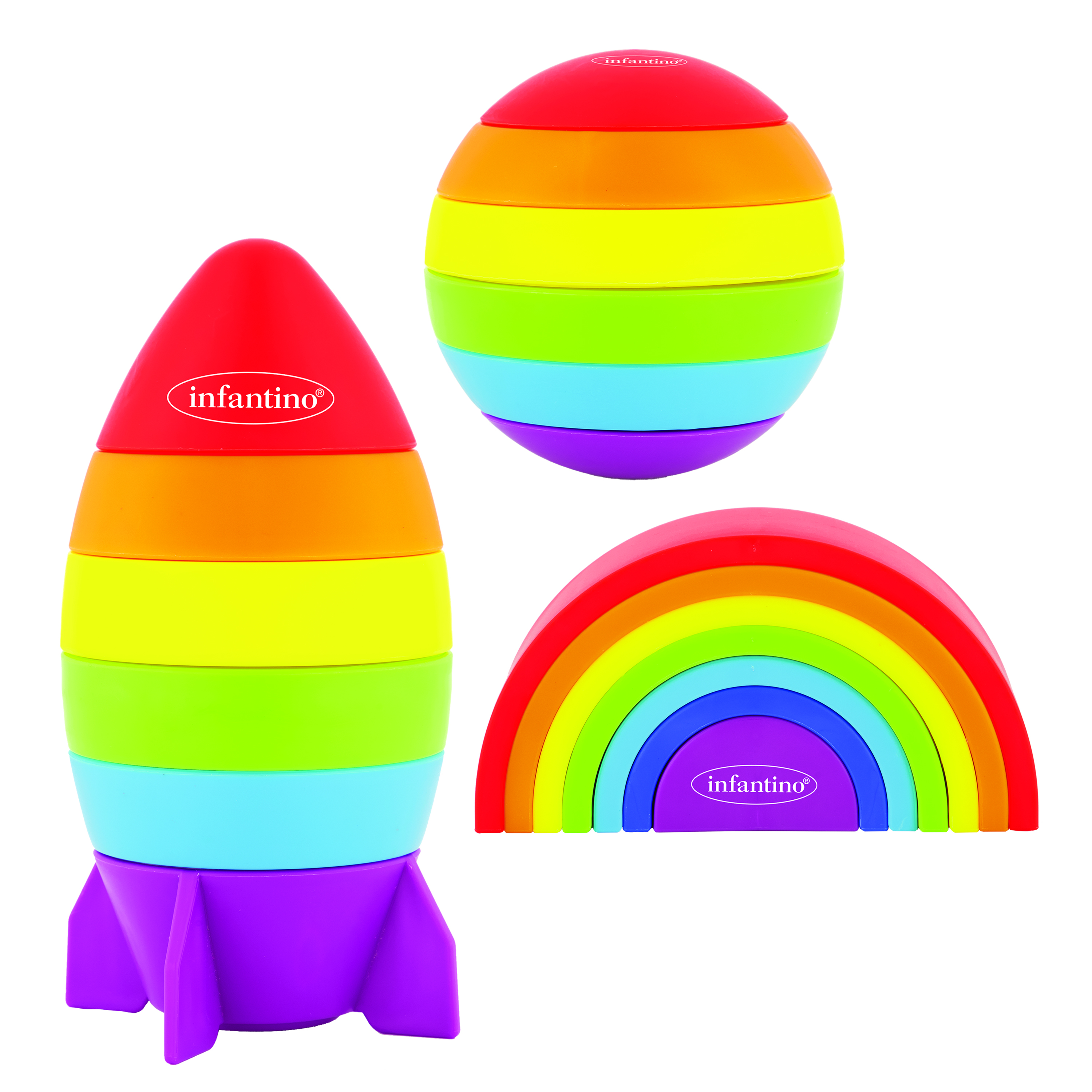 Infantino Set da gioco arcobaleno