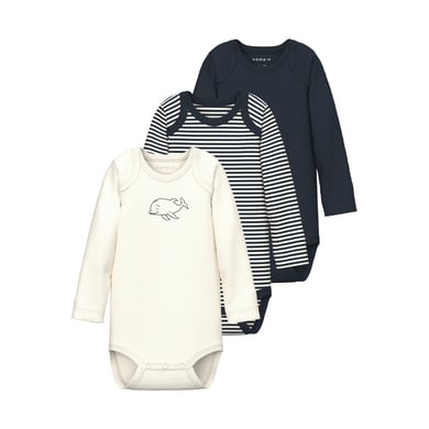 name it Långärmad body 3 pack Dark Sapphire