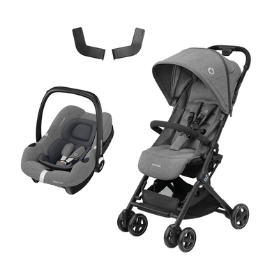 MAXI COSI Paraplyvagn Lara² Select Grey inkl. babyskydd Cabrio Fix i-Size Select Grey + Adapter