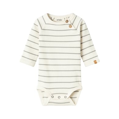 LIL ATELIER Lil'Atelier lange mouw body Nbmkail Kokosmelk