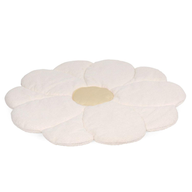 CHILDHOME Krypande filt blomma 110 cm off-white gul