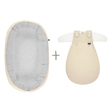 Alvi® Bundle Set Slumber Nest + Baby-Mäxchen®-täcke nature