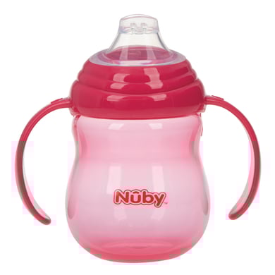 Image of No-Spill Nûby tazza con cannuccia 270ml da 6 mesi in rosa059