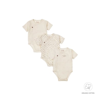 Dirkje Kortärmad body 3-pack Offwhite