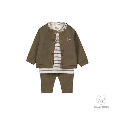 Dirkje 3-delat babyset Faded green