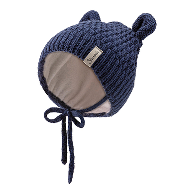 Sterntaler marine Gorro de punto con orejas