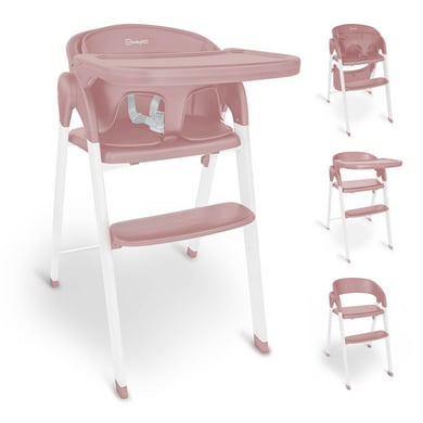 BabyGO Kinderstoel Niveaus roos