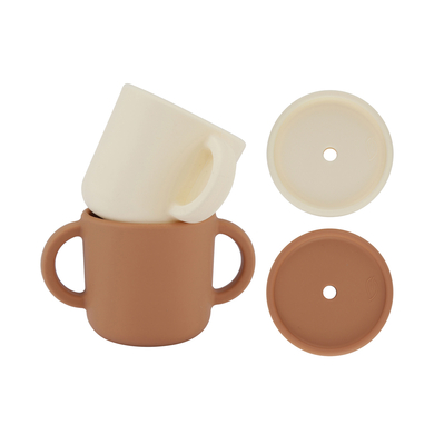 lille VILDE Taza con tapa en beige/terracota
