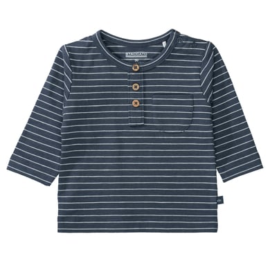 STACCATO night Shirt blauw gestreept