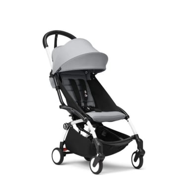 Image of Stokke® YOYO³ Passeggino con telaio bianco incl. 6+ Textilset Stone059