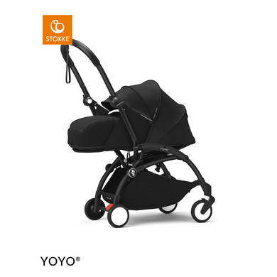 Stokke® Barnvagn YOYO³ black inkl. 0+ Newborn set Black