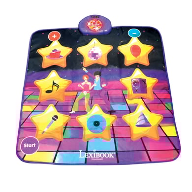 Image of LEXIBOOK Tappeto da ballo elettronico Bluetooth® luminoso con 6 modalità di gioc059
