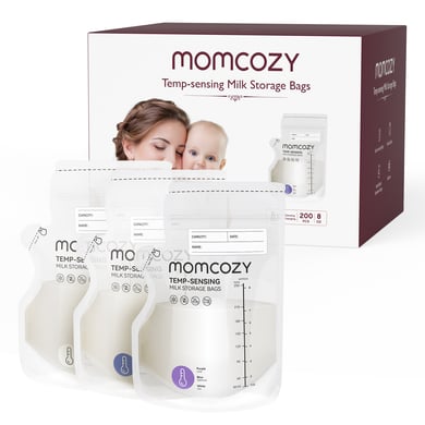 momcozy Sacchetti per latte materno, 200 pezzi
