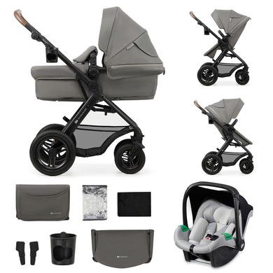 Kinderkraft Light 3in1 MOOV 2 Air barnvagn Grå