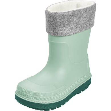 Playshoes Botas de lluvia con forro menta