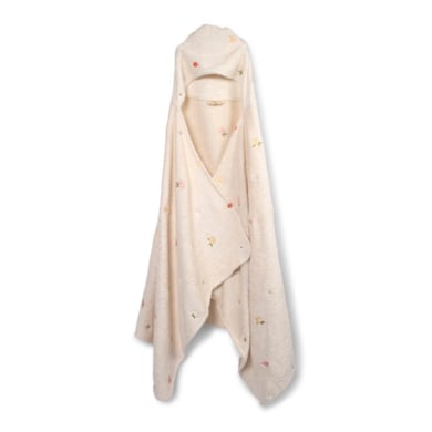 Filibabba kaphanddoek met borduurpatroon GOTS - Ocean Blossom