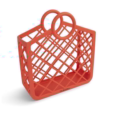 Image of Borsa da spiaggia in silicone Filibabba - rosso caldo059