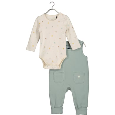 BLUE SEVEN Baby set bodysuit + romper glaciär