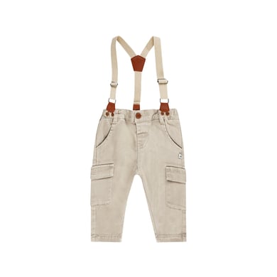 Image of JACKY FRESH Pantaloni in tessuto con bretelle FARM sand059