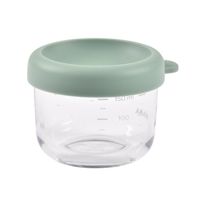 BEABA® portionsbehållare i glas, salviagrön