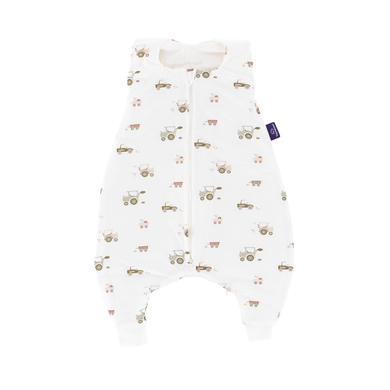 Träumeland Little Saco de dormir con pies TO GO Granja verde