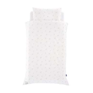 Träumeland Hophop Bunny beige jersey sängkläder 100 x 135 cm