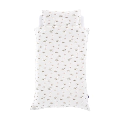 Träumeland Hophop Bunny beige jersey sängkläder 100 x 135 cm