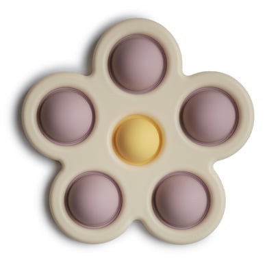 mushie Flower Gosedjur Mjuk Lilac/Pale Daffodil/Ivory