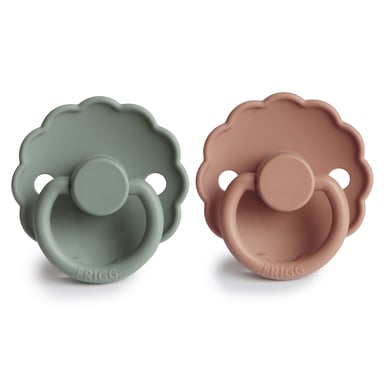 FRIGG Daisy silikonnapp, Honey Gold / Lily Pad 6-18 månader
