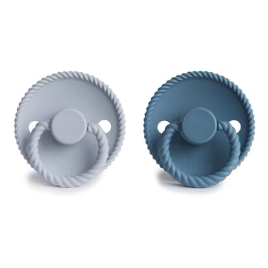 FRIGG Ocean Silicone Rope napp view / Blå 0-6 månader
